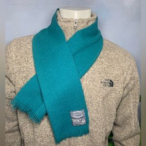 Green Eaton Wool Scarf - Made in Scotland
